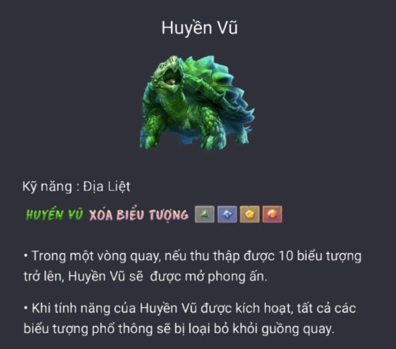 Tứ Thần Thú – Siêu Phẩm Slot Game Với Tính Năng Triệu Hồi 5 Huyền Vũ – Địa Liệt