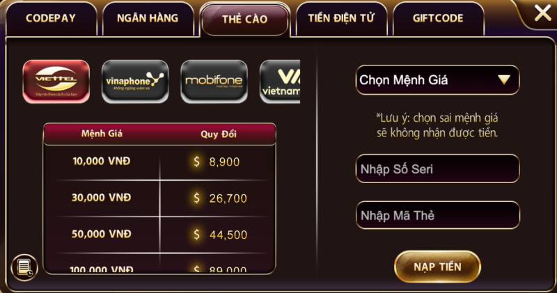 Hướng Dẫn Nạp Tiền Sunwin - Nhanh Gọn, An Toàn, Thành Công 100% 5  Nạp Tiền Bằng Thẻ Cào – Dễ Dàng Chỉ Với Vài Cú Click