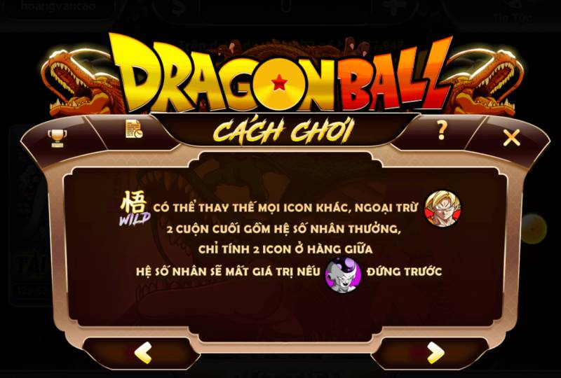 Dragon Ball – Mini Game Slot Dành Cho Fan Cuồng Cuộn Quay 6 Tinh nang dac biet giup san thuong lon